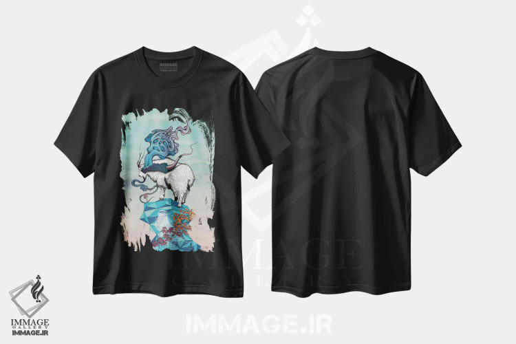 تیشرت مشکی طرح دار – تیشرت هنری ,جستجوی ارتفاعات جدید اثر مت میلر immage.ir