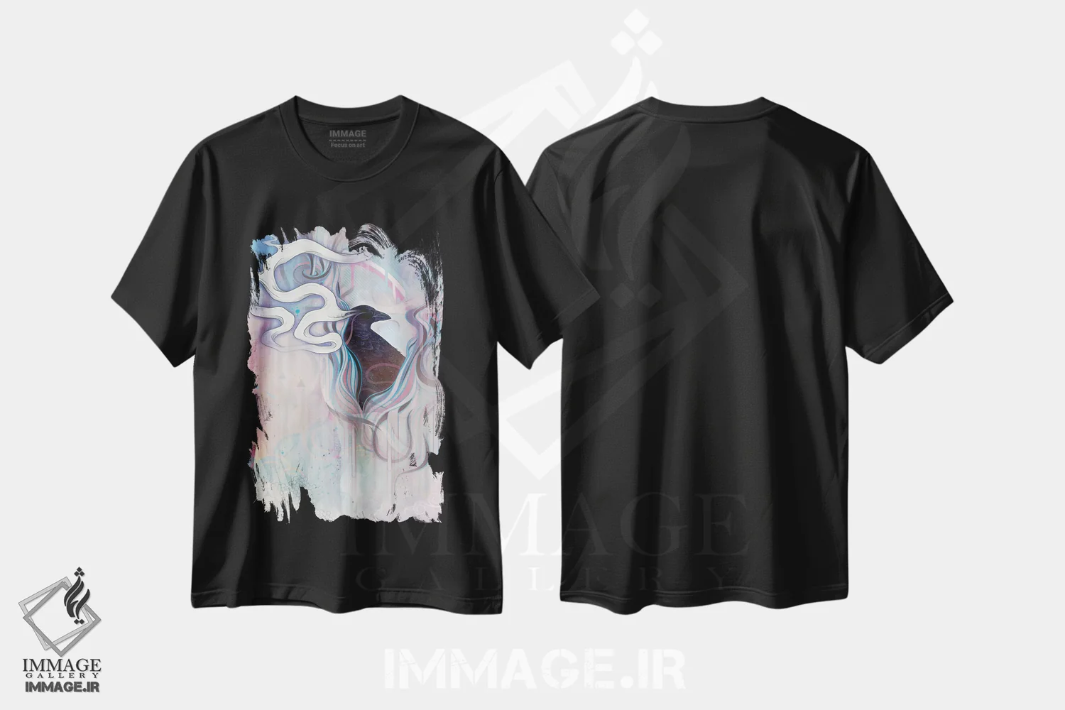تیشرت مشکی طرح دار – تیشرت هنری ,نگهبان آسمان اثر مت میلر immage.ir