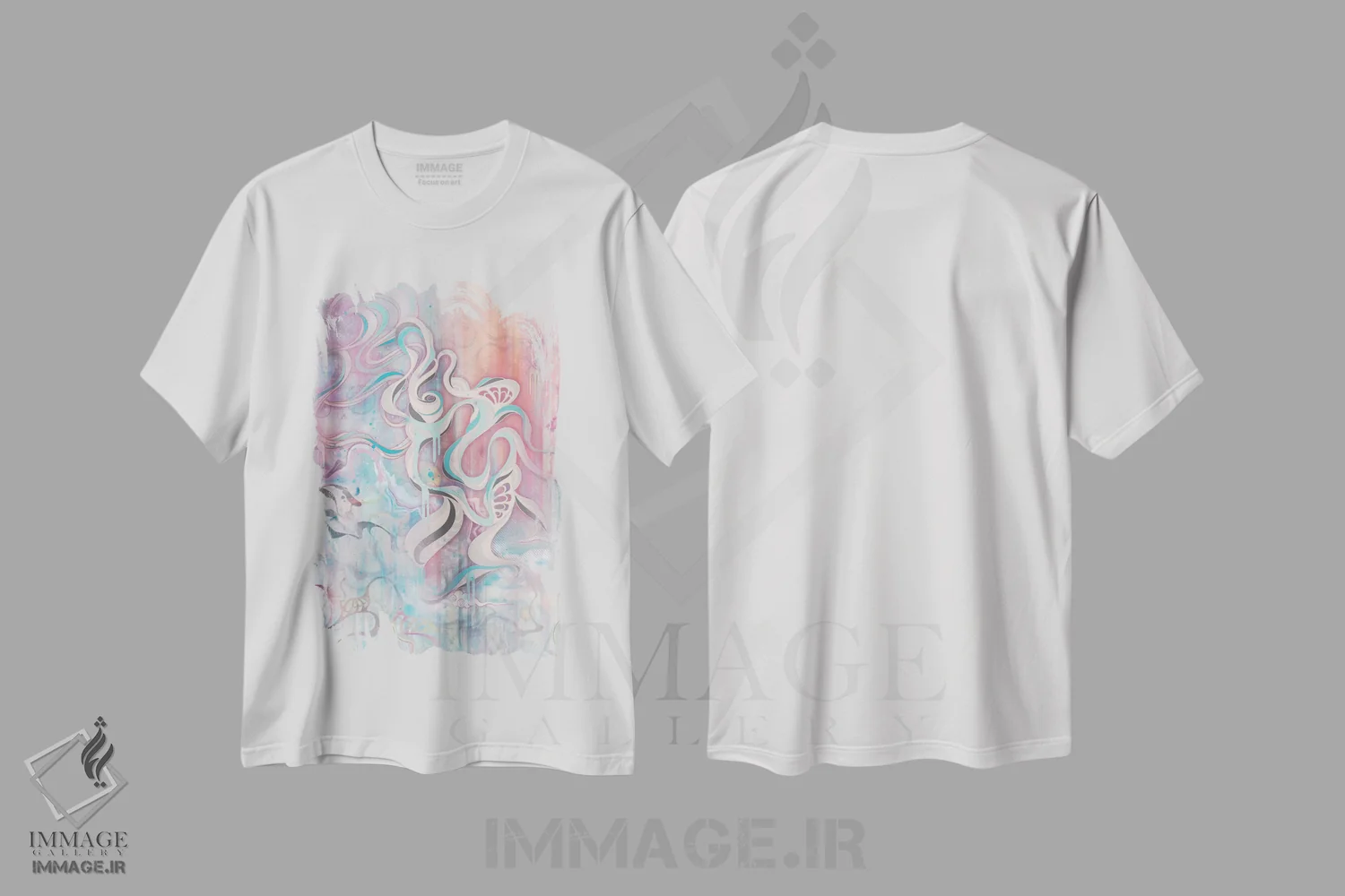 تیشرت سفید طرح دار – تیشرت هنری ,طوفان اثر مت میلر immage.ir