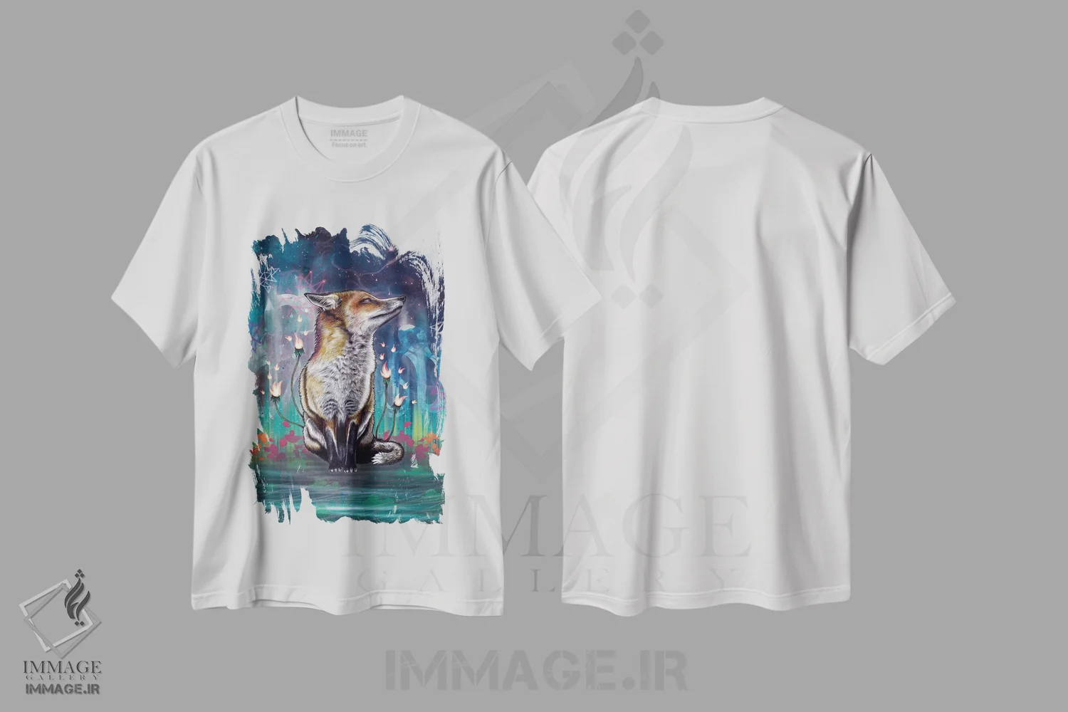 تیشرت سفید طرح دار – تیشرت طبیعت ,نوری هست اثر مت میلر فروشگاه ایماژ