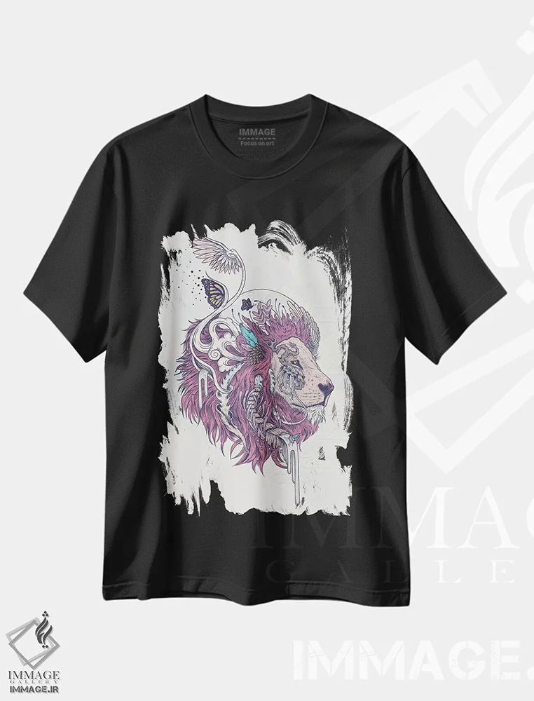تیشرت مشکی طرح دار – تیشرت گرافیکی ,خودمختاری رها شده اثر مت میلر immage.ir