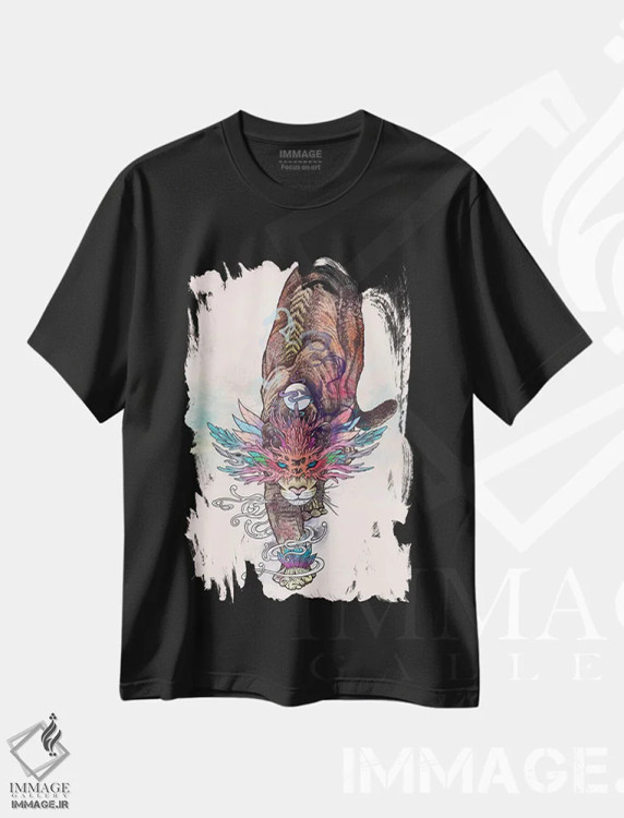 تیشرت مشکی طرح دار – تیشرت مردانه ,روح سفرکننده اثر مت میلر فروشگاه ایماژ
