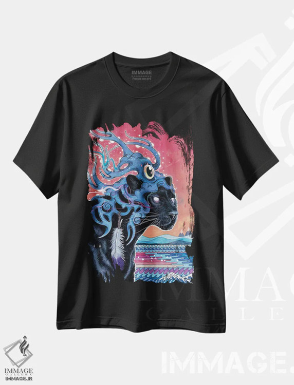 تیشرت مشکی طرح دار – تیشرت فانتزی ,آینده نگر اثر مت میلر immage.ir