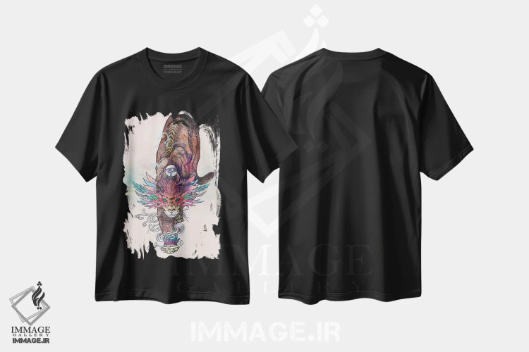 تیشرت مشکی طرح دار – تیشرت مردانه ,روح سفرکننده اثر مت میلر فروشگاه ایماژ