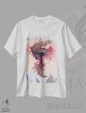 تیشرت سفید طرح دار – تیشرت فانتزی ,ققنوس اثر مت میلر فروشگاه ایماژ