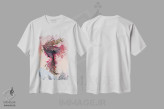 تیشرت سفید طرح دار – تیشرت فانتزی ,ققنوس اثر مت میلر فروشگاه ایماژ