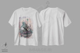 تیشرت سفید طرح دار – تیشرت هنری ,سرزمین غول خفته رنگی اثر مت میلر immage.ir