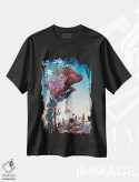 تیشرت مشکی طرح دار – تیشرت فانتزی ,خیال پردازی اثر مت میلر فروشگاه ایماژ