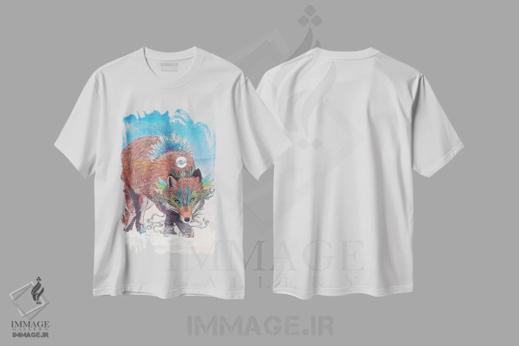 تیشرت سفید طرح دار – تیشرت هنری ,کیتسون اثر مت میلر immage.ir