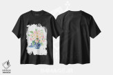 تیشرت مشکی طرح دار – تیشرت گلدار هنری ,کوزه زنجبیلی هشتم آبرنگ اثر میشل موسپنس فروشگاه ایماژ