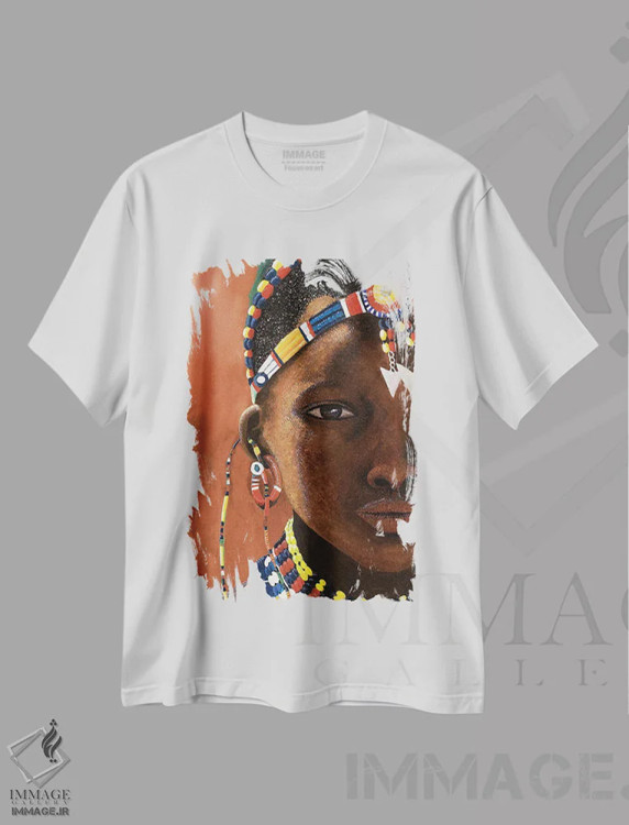 تیشرت سفید طرح دار – تیشرت هنری ,کودک جهان اثر مگان موریس فروشگاه ایماژ