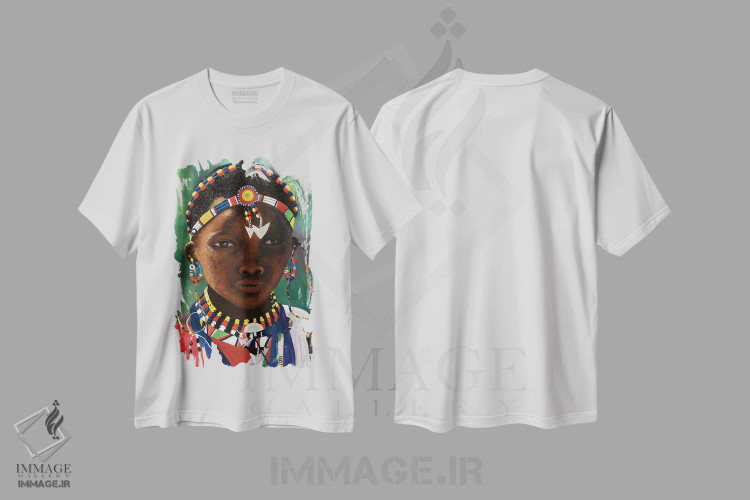 تیشرت سفید طرح دار – تیشرت هنری ,کودکان جهان چهارم اثر مگان موریس immage.ir