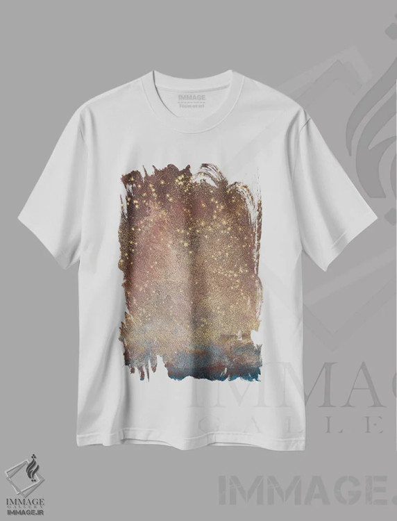 تیشرت سفید طرح دار – تیشرت طبیعت ,صورت های فلکی کنار کشتی اثر مایکل مک سوینی فروشگاه ایماژ