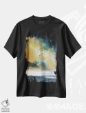 تیشرت مشکی طرح دار – تیشرت انتزاعی ,شکار خورشید اول اثر مایکل مک سوینی فروشگاه ایماژ