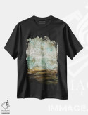 تیشرت مشکی طرح دار – تیشرت گرافیکی ,همه می دانند اینجا هیچ جاست اثر مایکل مک سوینی فروشگاه ایماژ
