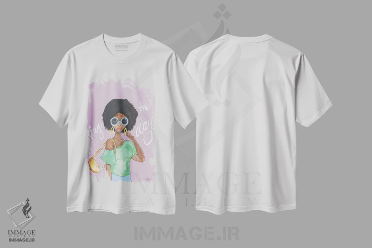 تیشرت سفید طرح دار – تیشرت انگیزشی ,تسلط بر روز اثر جسیکا مینگو فروشگاه ایماژ
