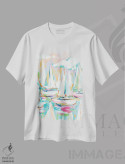 تیشرت سفید طرح دار – تیشرت طبیعت ,دریا و قایق بادبانی اثر جسیکا مینگو immage.ir