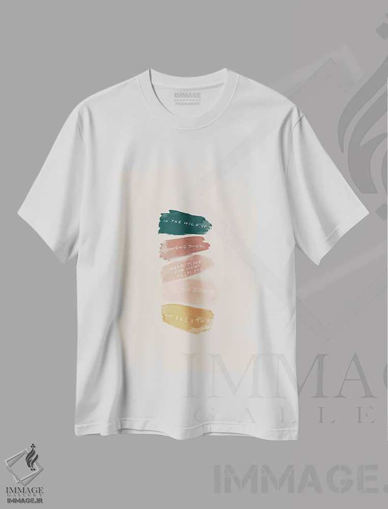تیشرت سفید طرح دار – تیشرت الهام بخش ,در دل تغییرات وحشی اثر مورگان هارپر نیکولز immage.ir