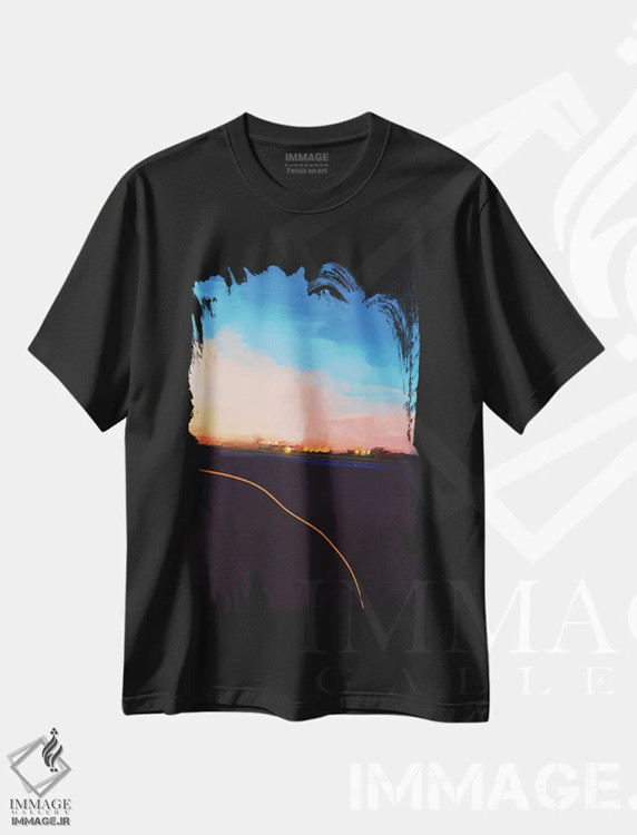 تیشرت مشکی طرح دار – تیشرت منظره ,ترک فیلادلفیا در تابستان گذشته اثر مورگان هارپر نیکولز immage.ir