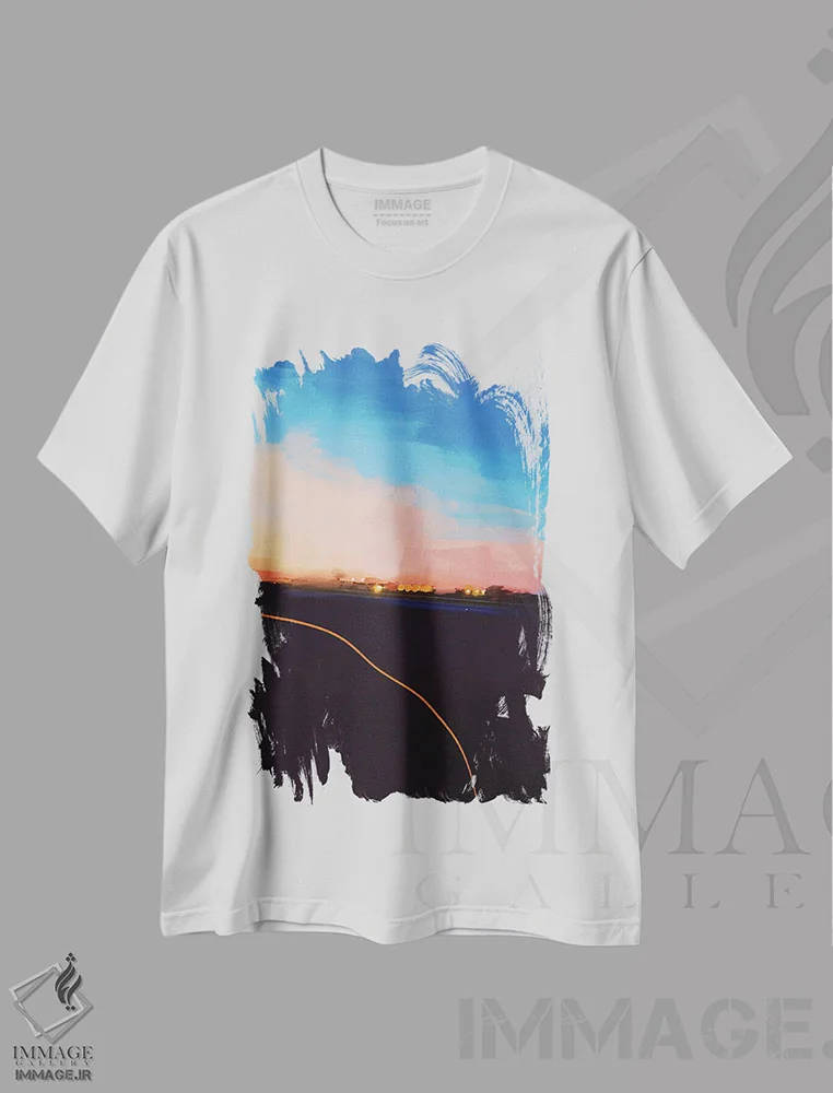 تیشرت سفید طرح دار – تیشرت منظره ,ترک فیلادلفیا در تابستان گذشته اثر مورگان هارپر نیکولز فروشگاه ایماژ