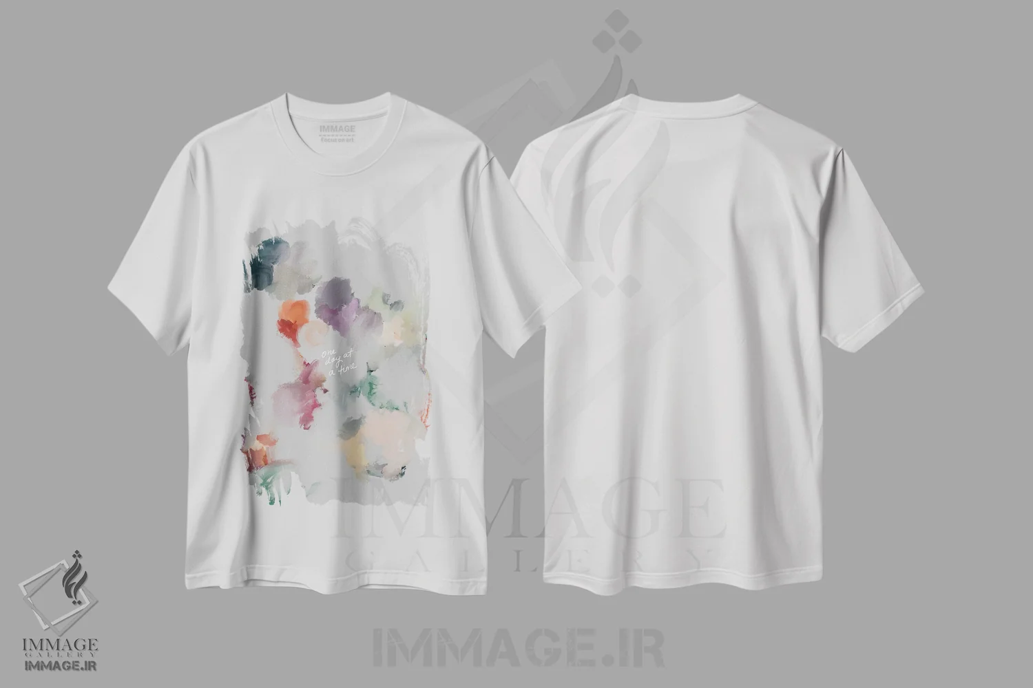 تیشرت سفید طرح دار – تیشرت سلامت روان ,روزی یک روز اثر مورگان هارپر نیکولز فروشگاه ایماژ