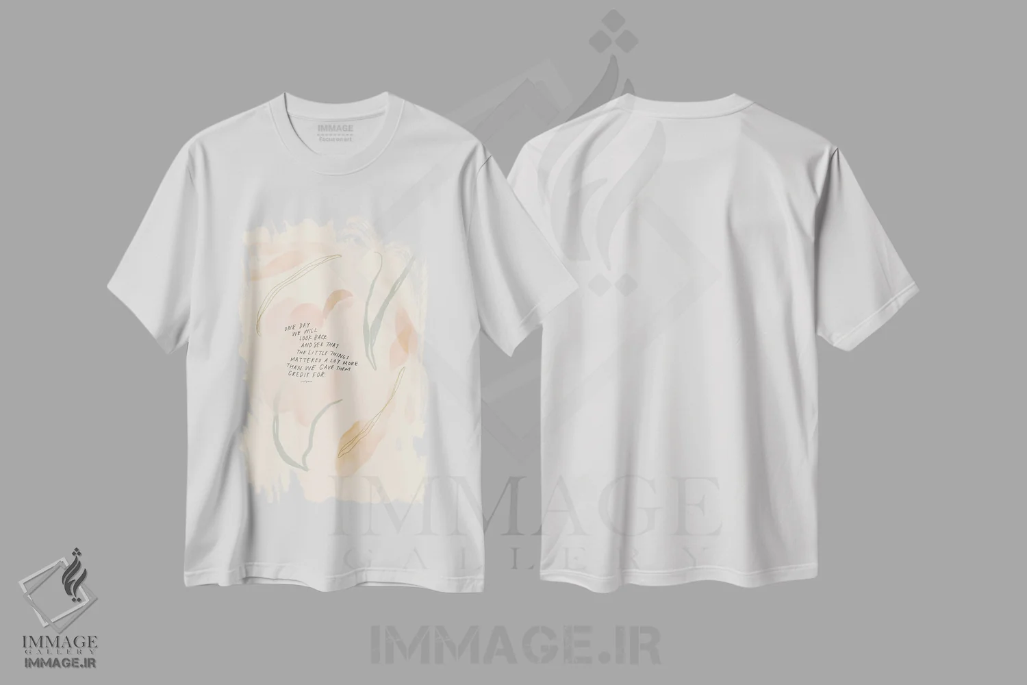 تیشرت سفید طرح دار – تیشرت تایپوگرافی ,روزی برمی گردیم و می بینیم اثر مورگان هارپر نیکولز immage.ir