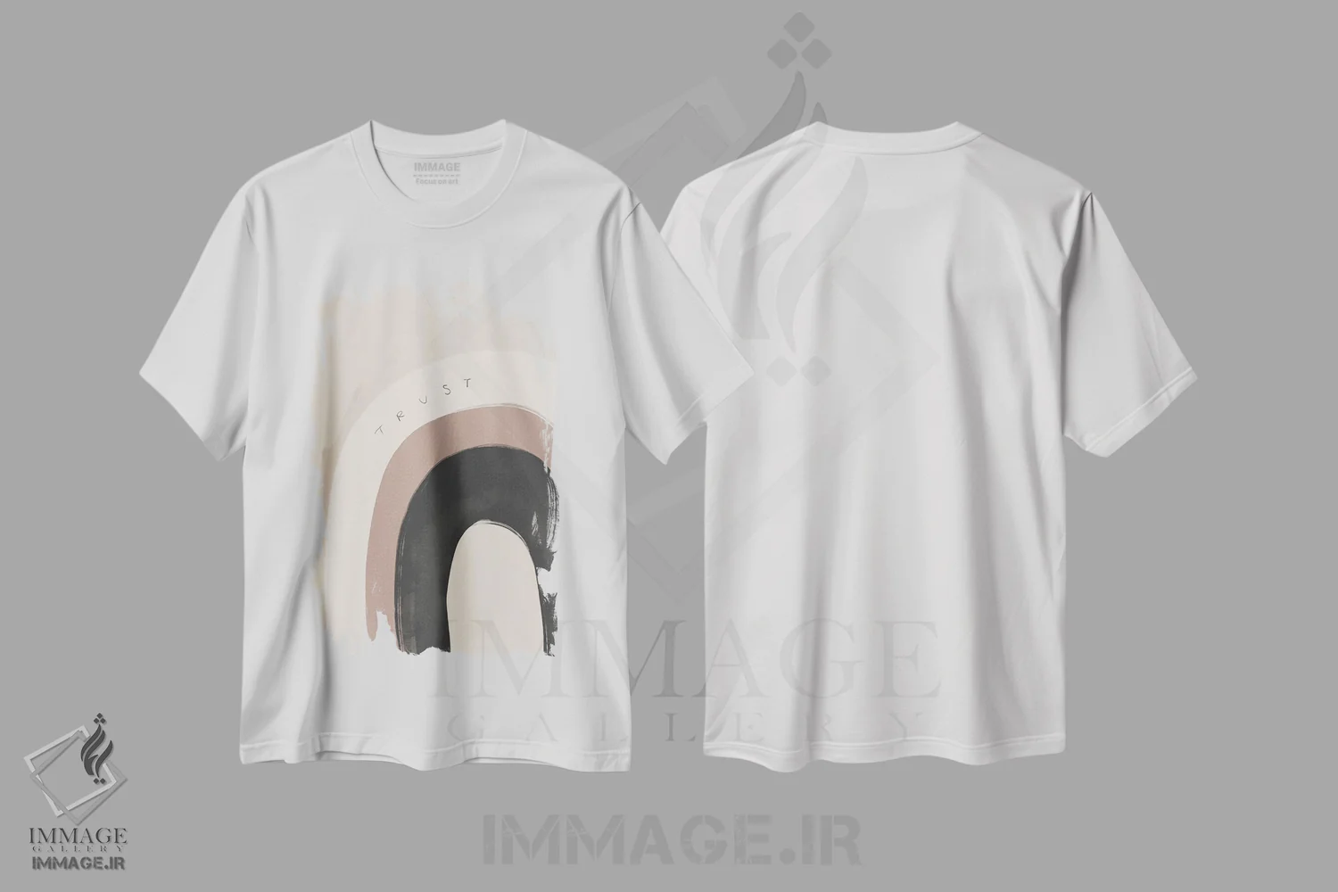 تیشرت سفید طرح دار – تیشرت الهام بخش ,به رنگین کمان اعتماد کن اثر مورگان هارپر نیکولز فروشگاه ایماژ