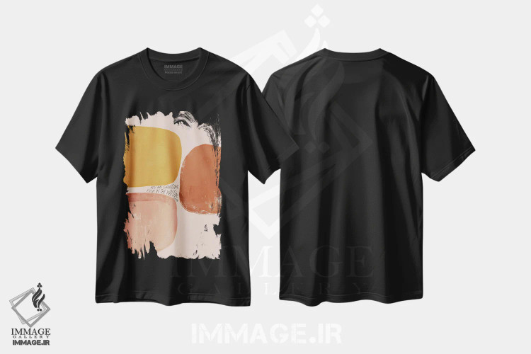 تیشرت مشکی طرح دار – تیشرت الهام بخش ,حتی در انتظار بودن هم تغییر می کنی اثر مورگان هارپر نیکولز فروشگاه ایماژ