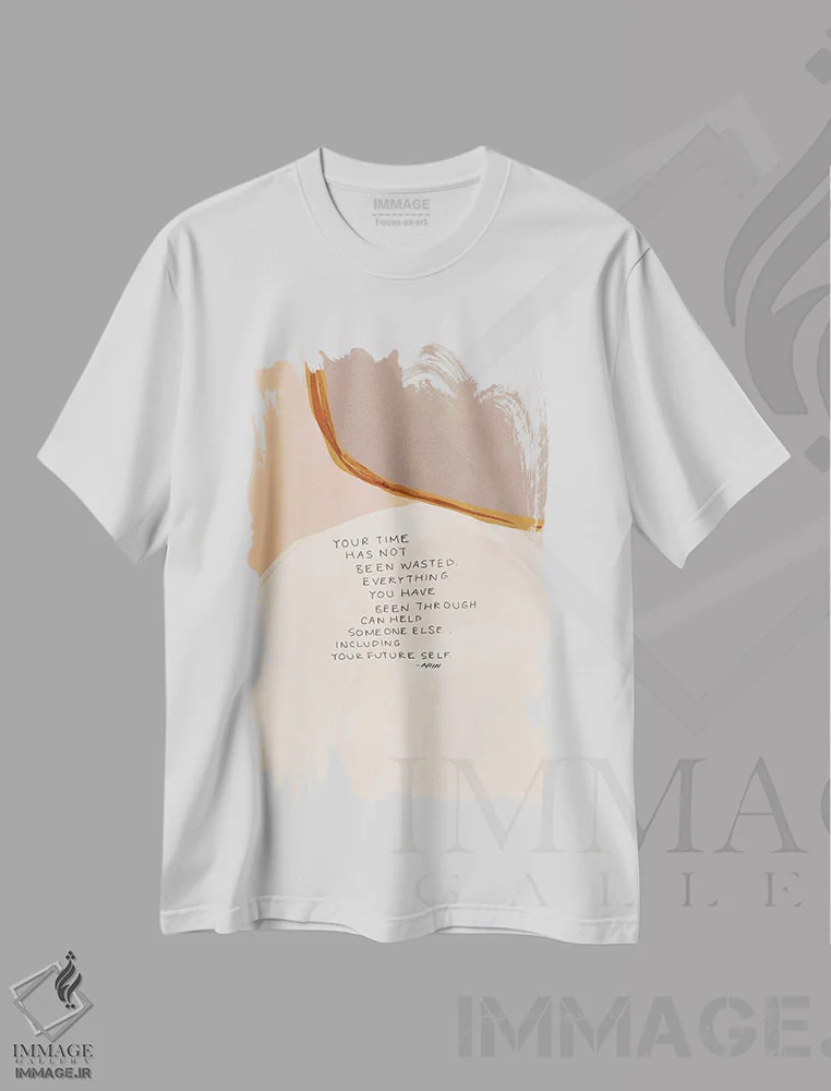 تیشرت سفید طرح دار – تیشرت انگیزشی ,خود آینده اثر مورگان هارپر نیکولز فروشگاه ایماژ