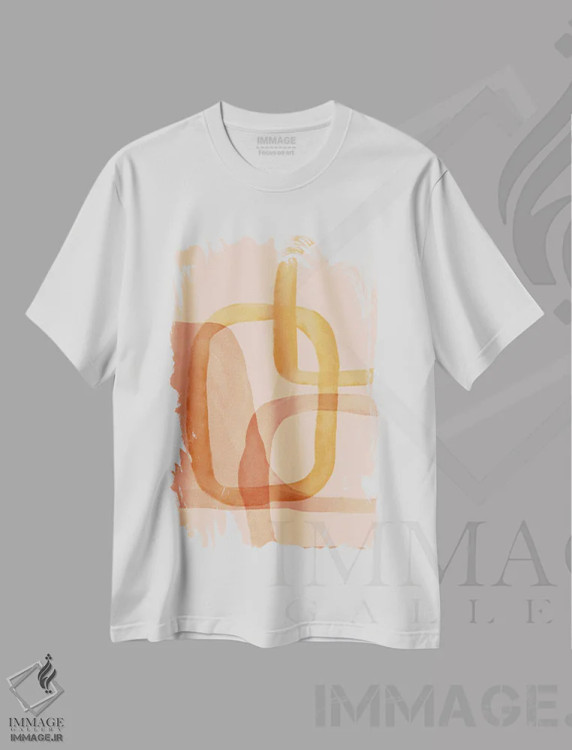 تیشرت سفید طرح دار – تیشرت آبستره ,اشکال انتزاعی اثر مورگان هارپر نیکولز immage.ir