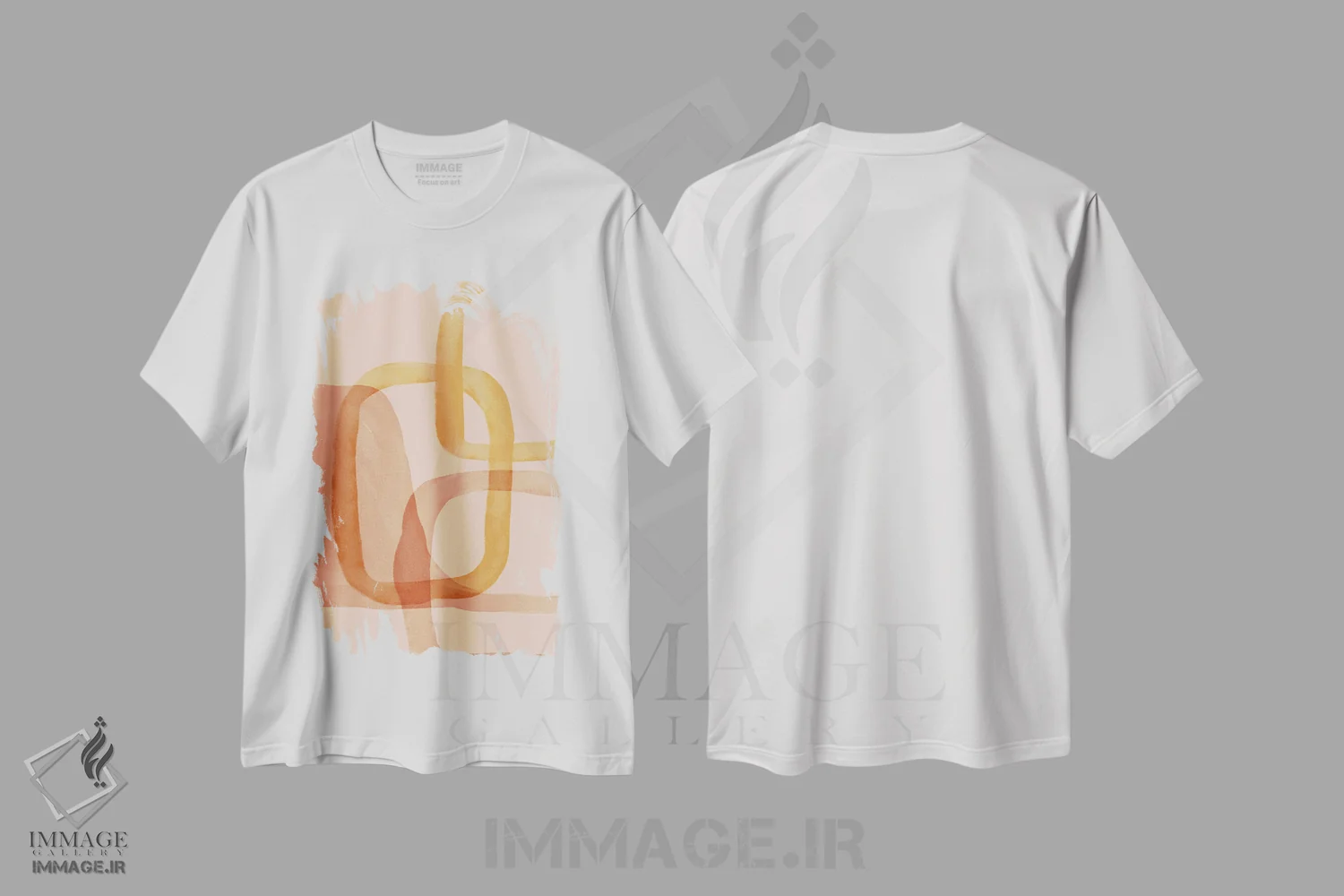 تیشرت سفید طرح دار – تیشرت آبستره ,اشکال انتزاعی اثر مورگان هارپر نیکولز immage.ir
