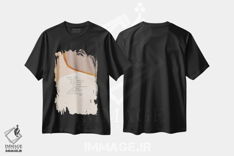 تیشرت مشکی طرح دار – تیشرت انگیزشی ,خود آینده اثر مورگان هارپر نیکولز immage.ir