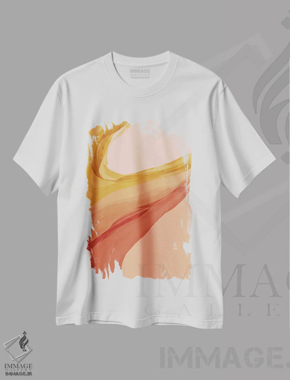 تیشرت سفید طرح دار – تیشرت آبستره ,اشکال انتزاعی اثر مورگان هارپر نیکولز immage.ir