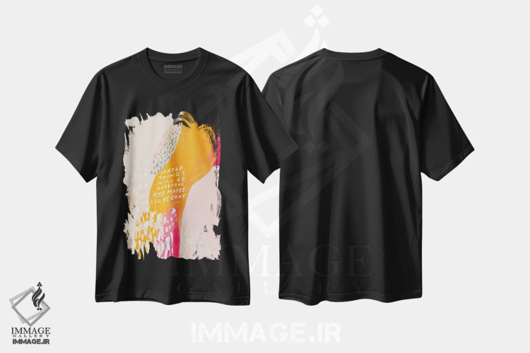 تیشرت مشکی طرح دار – تیشرت تایپوگرافی ,شاید اوضاع فرق کند اثر مورگان هارپر نیکولز فروشگاه ایماژ