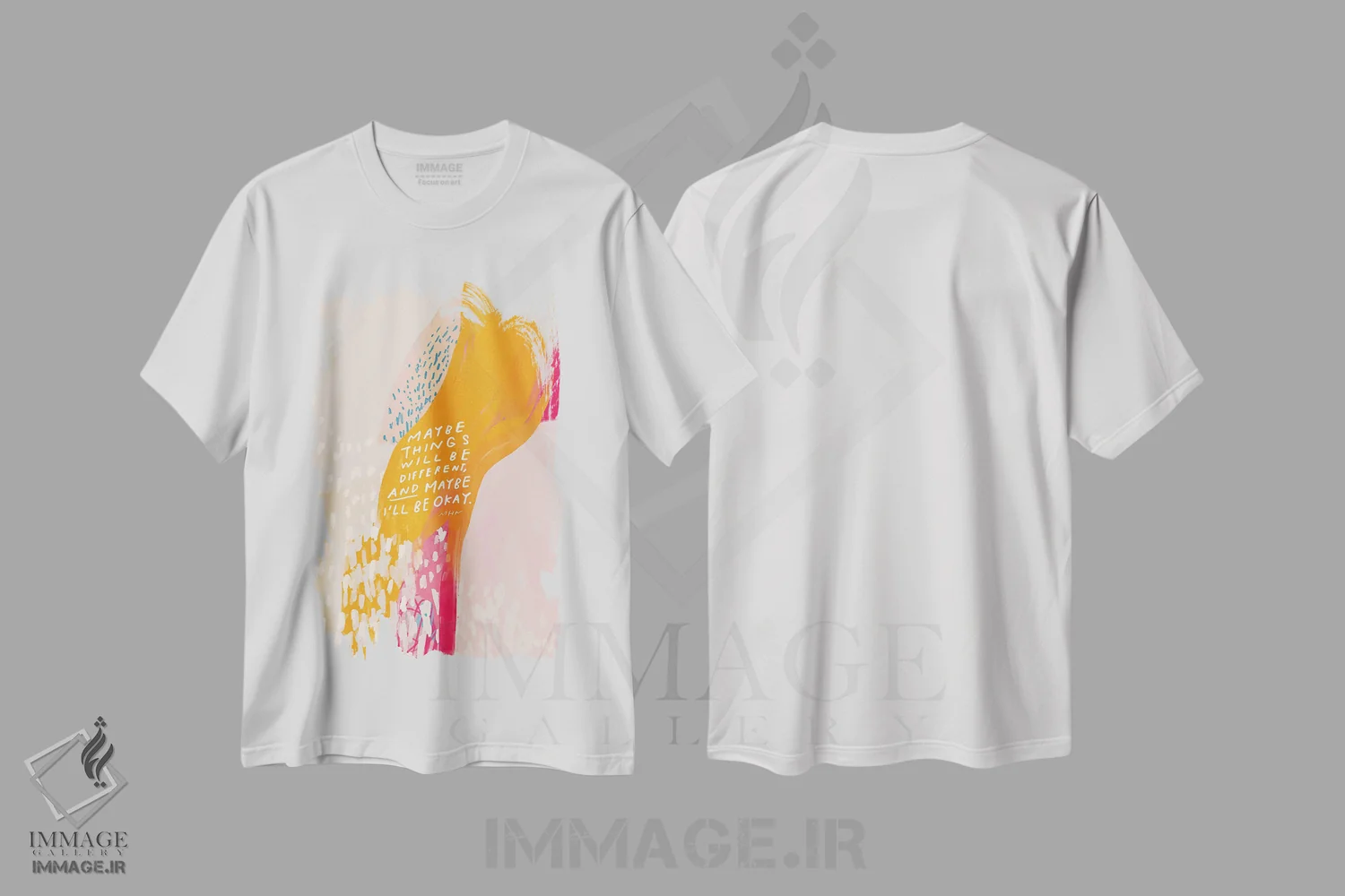 تیشرت سفید طرح دار – تیشرت تایپوگرافی ,شاید اوضاع فرق کند اثر مورگان هارپر نیکولز immage.ir