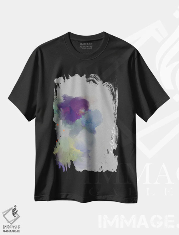 تیشرت مشکی طرح دار – تیشرت مینیمال ,رهاسازی اثر مورگان هارپر نیکولز immage.ir