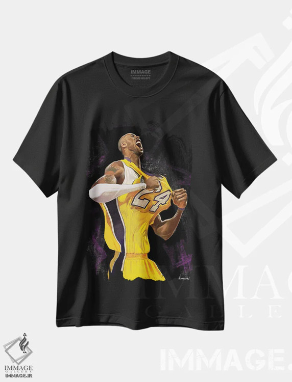 تیشرت مشکی طرح دار – تیشرت ورزشی ,"ذهنیت مامبا" اثر ماناسه جانسون immage.ir