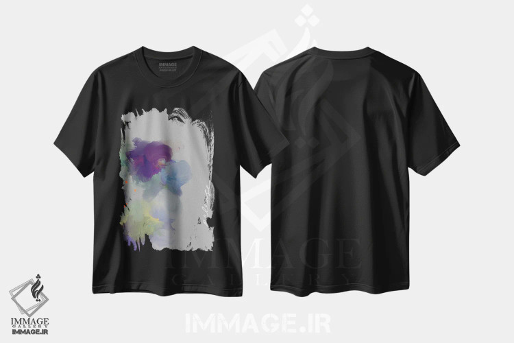 تیشرت مشکی طرح دار – تیشرت مینیمال ,رهاسازی اثر مورگان هارپر نیکولز immage.ir