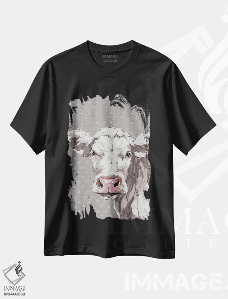 تیشرت مشکی طرح دار – تیشرت حیوانات ,فرانسین اثر میشل نورمن immage.ir