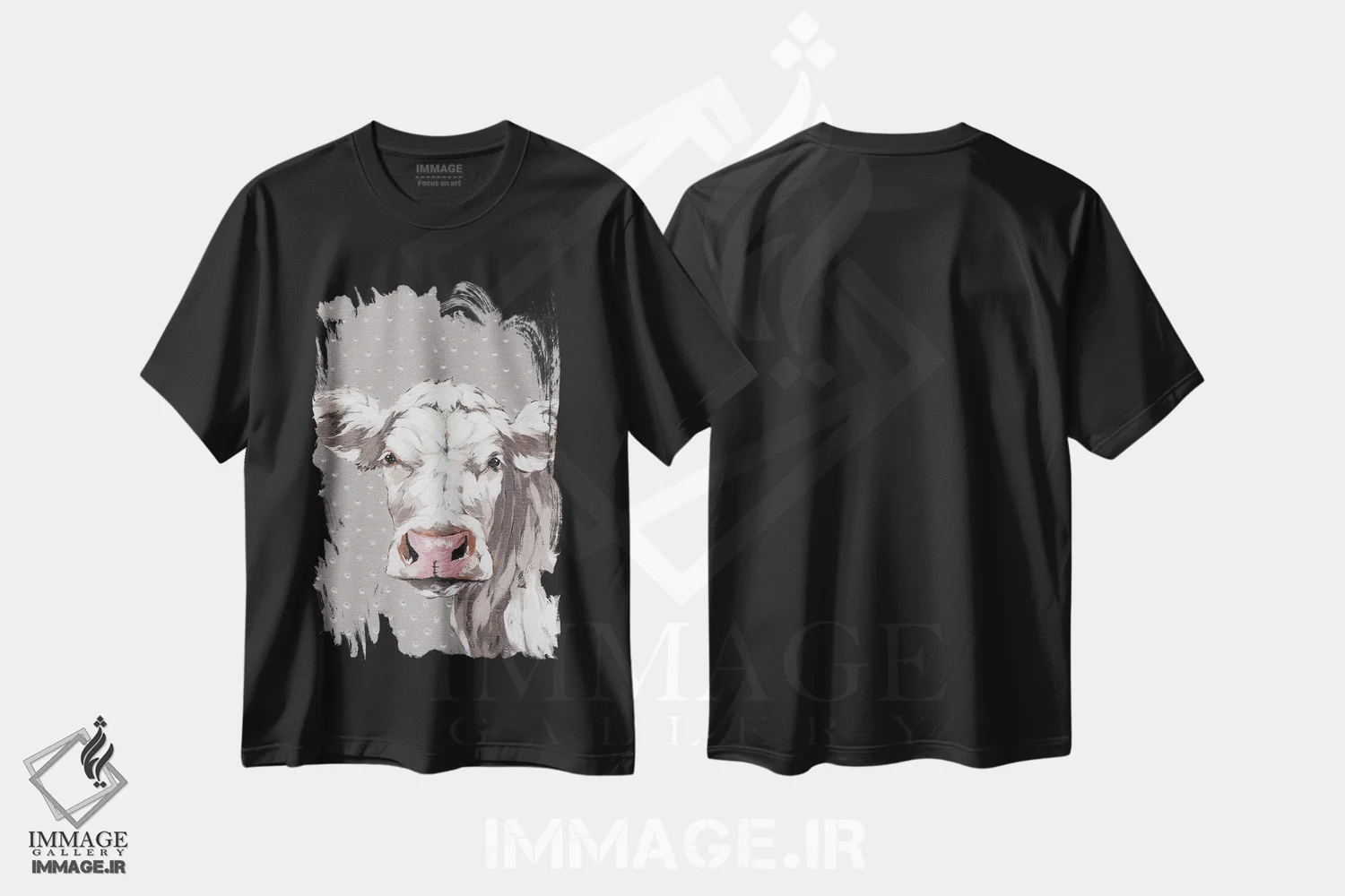 تیشرت مشکی طرح دار – تیشرت حیوانات ,فرانسین اثر میشل نورمن immage.ir