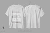 تیشرت سفید طرح دار – تیشرت انگیزشی ,سخت کار کن اثر میشل نورمن immage.ir