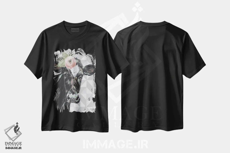 تیشرت مشکی طرح دار – تیشرت حیوانات ,کلمنتین اثر میشل نورمن فروشگاه ایماژ