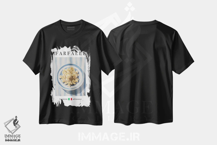 تیشرت مشکی طرح دار – تیشرت گرافیکی ,فارفالِه اثر آندریاس ماگنوسون immage.ir