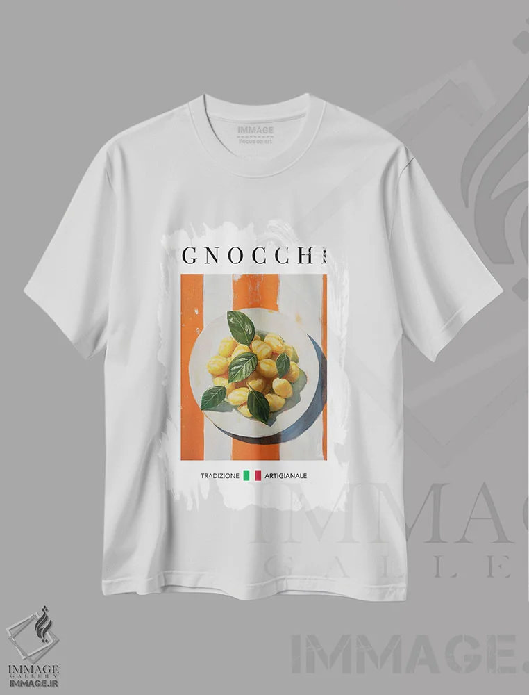 تیشرت سفید طرح دار – تیشرت گرافیکی ,گنوکی اثر آندریاس ماگنوسون فروشگاه ایماژ