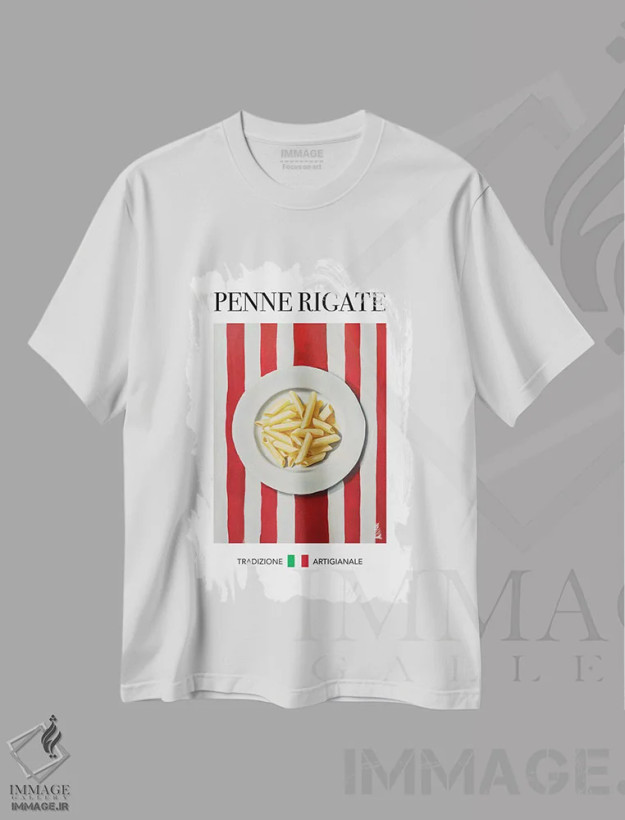 تیشرت سفید طرح دار – تیشرت گرافیتی ,پنه ریگاته اثر آندریاس ماگنوسون فروشگاه ایماژ