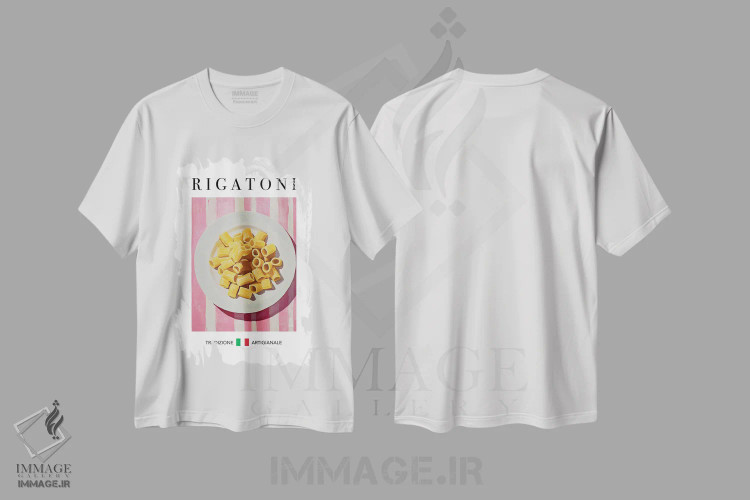 تیشرت سفید طرح دار – تیشرت گرافیکی ,ریگاتونی اثر آندریاس ماگنوسون فروشگاه ایماژ