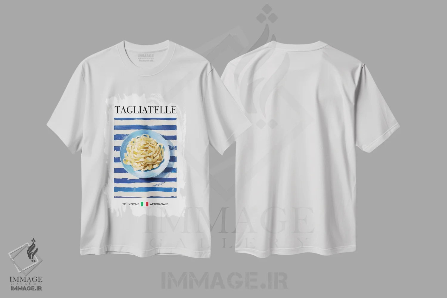تیشرت سفید طرح دار – تیشرت هنری ,تاگلیاتله اثر آندریاس ماگنوسون فروشگاه ایماژ