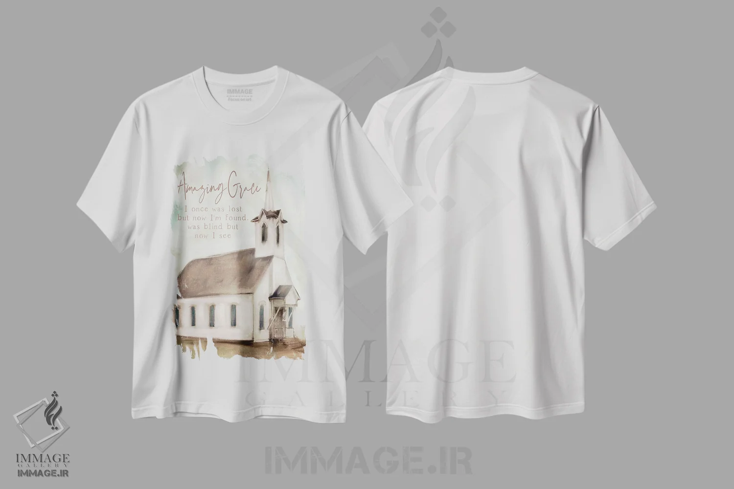 تیشرت سفید طرح دار – تیشرت معنوی ,فیض شگفت انگیز اثر مالی بی. فروشگاه ایماژ