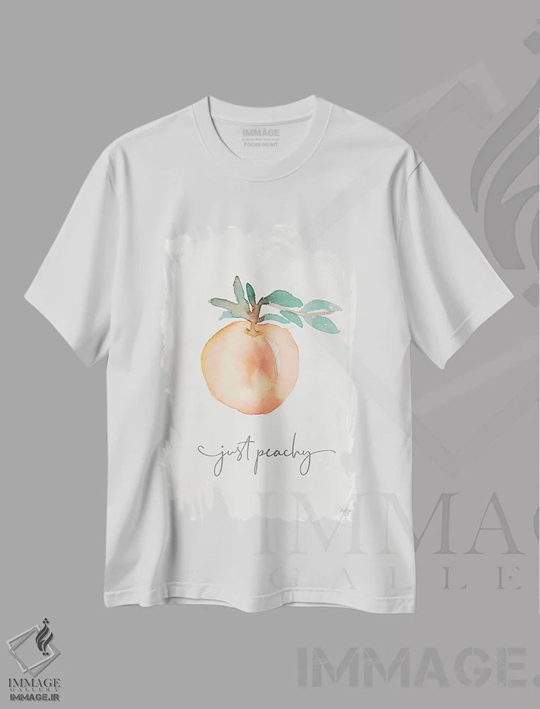 تیشرت سفید طرح دار – تیشرت مینیمال ,همه چیز خوب است اثر مالی بی. immage.ir