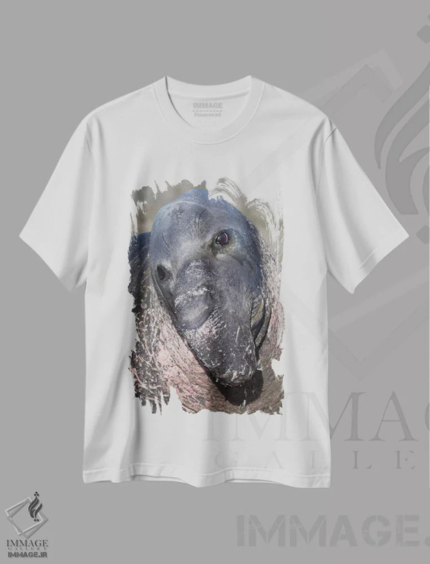 تیشرت سفید طرح دار – تیشرت طبیعت ,فک فیلی کالیفرنیا اثر موگنس تروله فروشگاه ایماژ